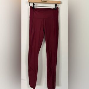 lululemon athletica Deep Red Leggings